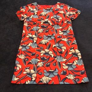 Floral J.Crew Short Sleeve Sheath Dress